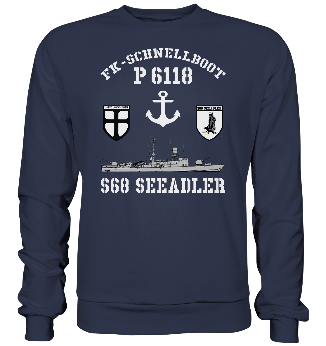 FK-Schnellboot P6118 SEEADLER 7.SG Anker  - Premium Sweatshirt