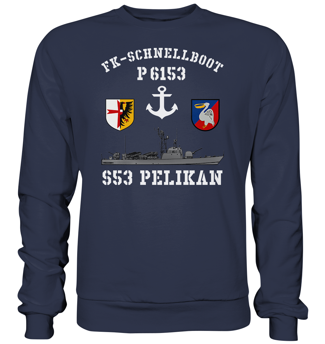FK-Schnellboot P6153 PELIKAN Anker - Premium Sweatshirt