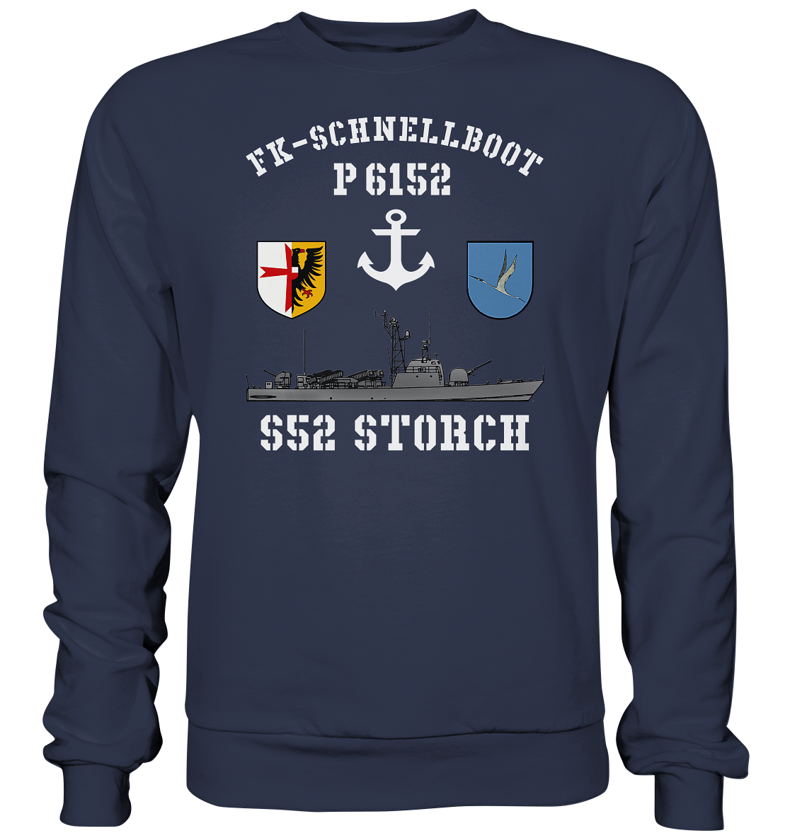 FK-Schnellboot P6152 STORCH Anker - Premium Sweatshirt