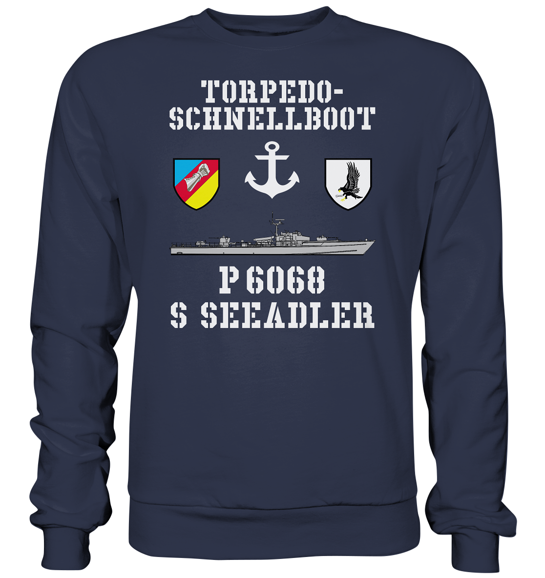 Torpedo-Schnellboot P6068 SEEADLER Anker - Premium Sweatshirt