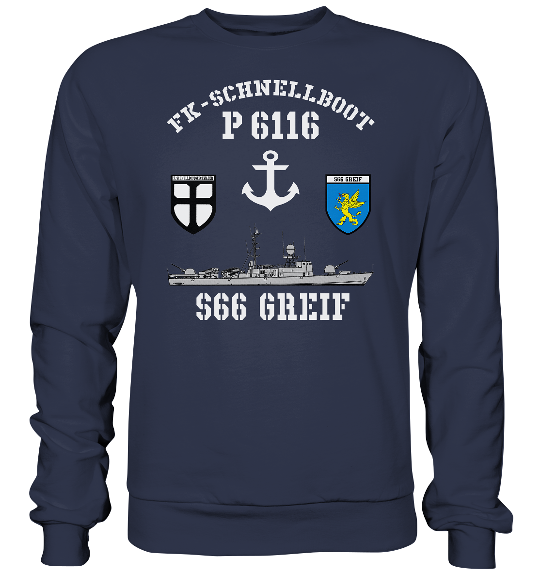 FK-Schnellboot P6116 GREIF 7.SG Anker - Premium Sweatshirt