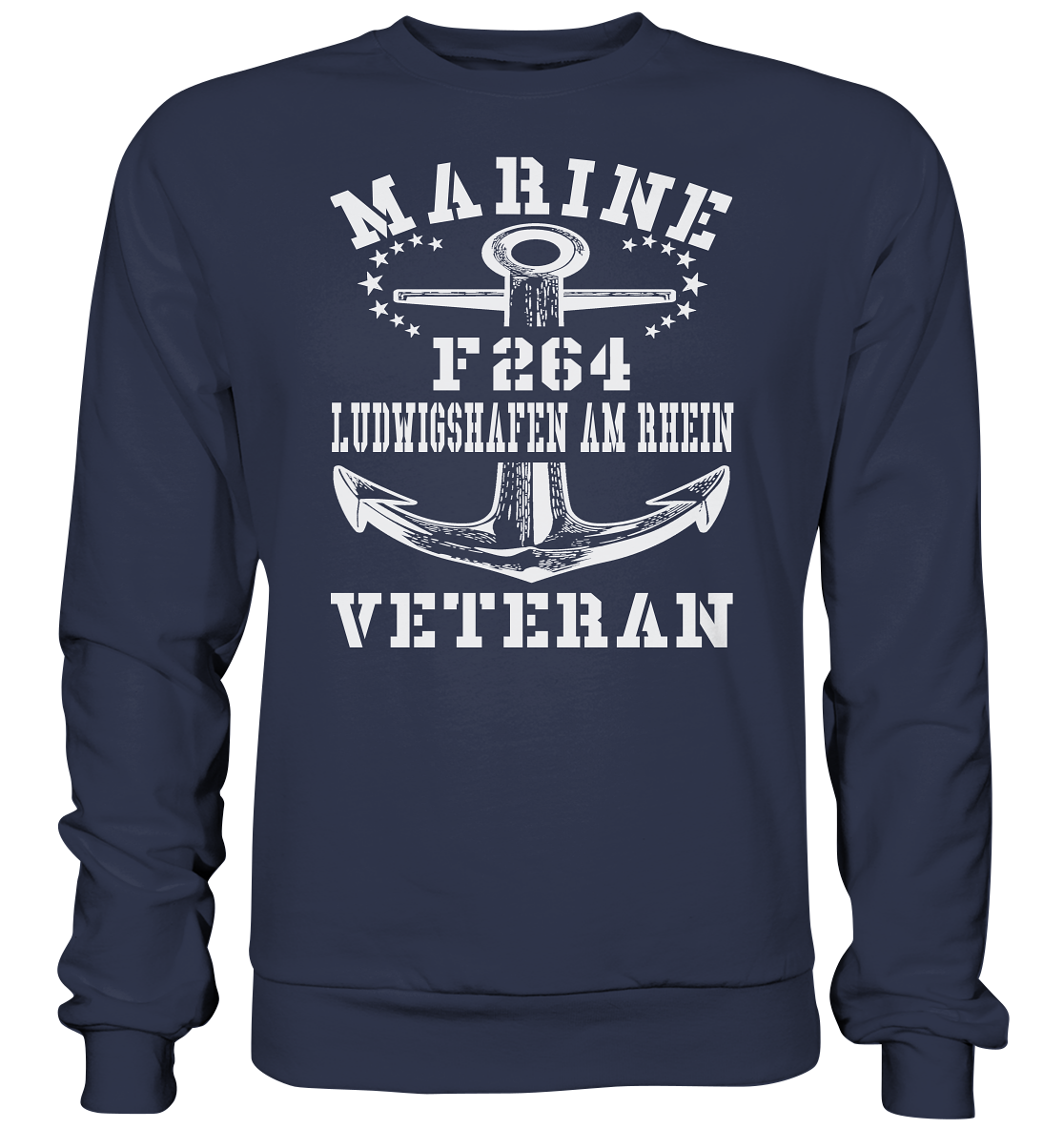 Korvette F264 LUDWIGSHAFEN AM RHEIN Marine Veteran - Premium Sweatshirt
