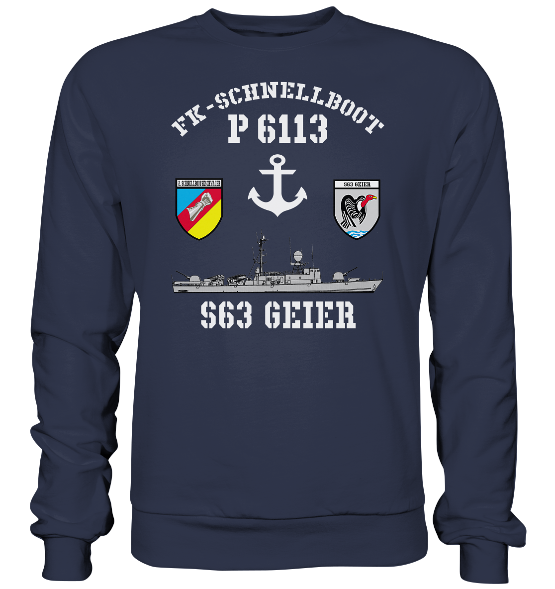 FK-Schnellboot P6113 GEIER 2.SG Anker - Premium Sweatshirt
