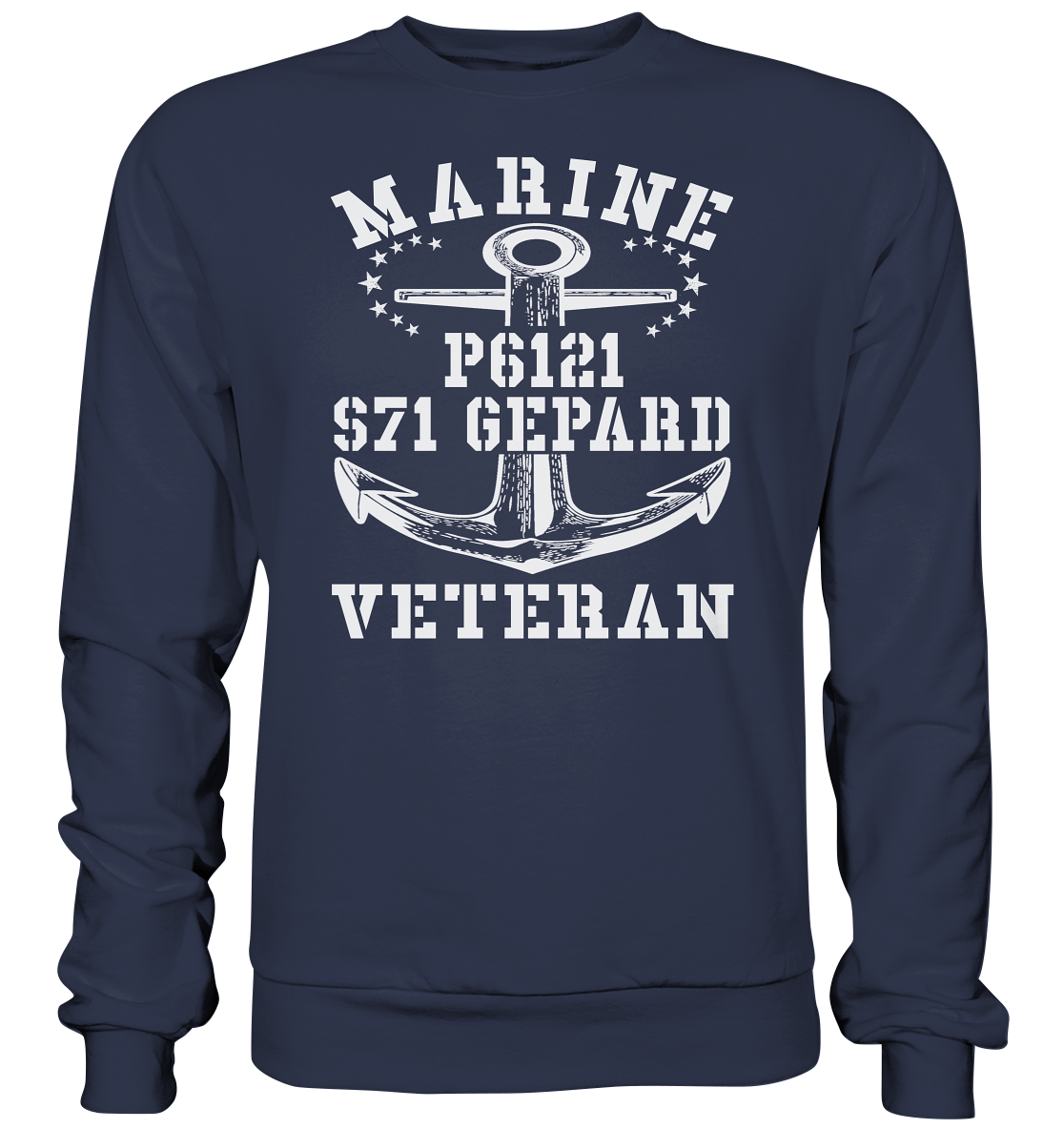 FK-Schnellboot P6121 GEPARD Marine Veteran - Premium Sweatshirt