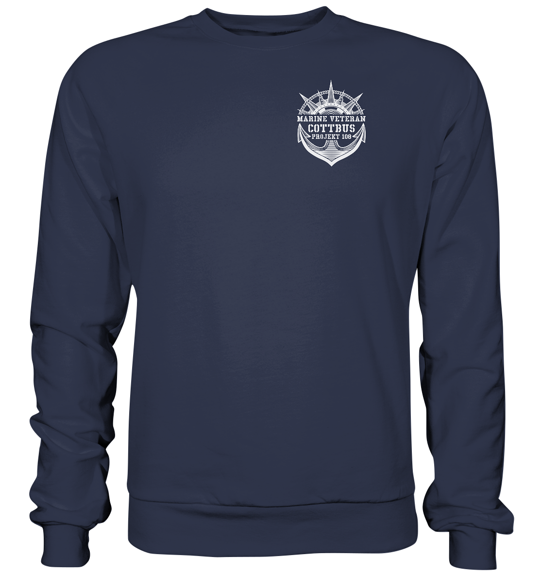 Projekt 108 COTTBUS Marine Veteran Brustlogo - Premium Sweatshirt