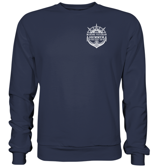 Projekt 108 GRIMMEN Marine Veteran Brustlogo - Premium Sweatshirt