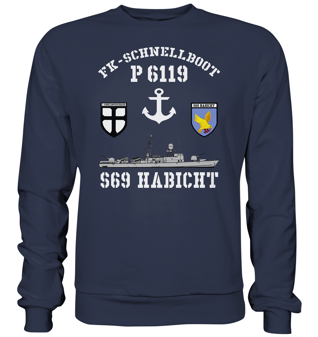 FK-Schnellboot P6119 HABICHT 7.SG Anker - Premium Sweatshirt