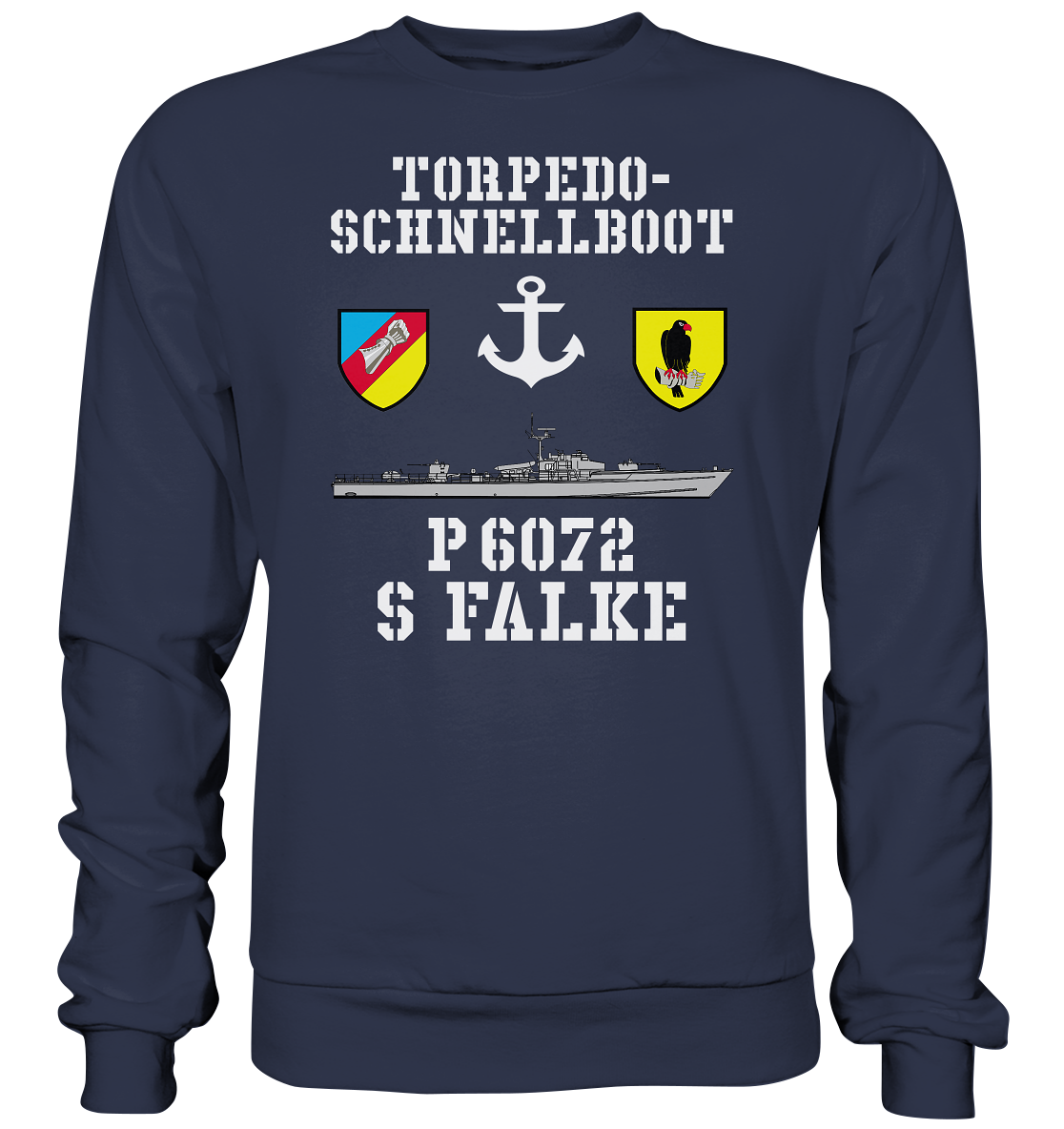 Torpedo-Schnellboot P6072 FALKE Anker - Premium Sweatshirt