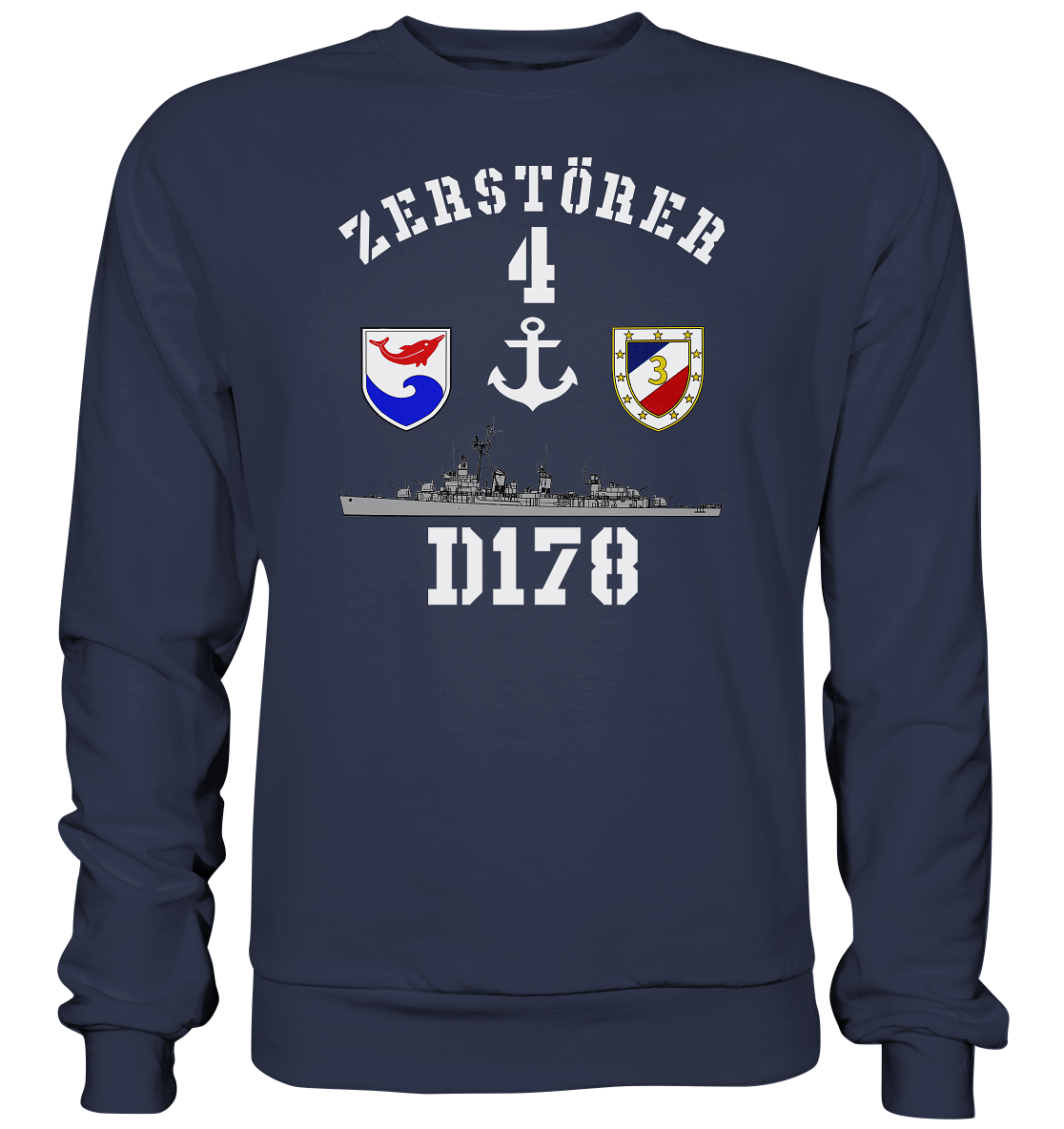 D178 ZERSTÖRER 4 Anker   - Premium Sweatshirt