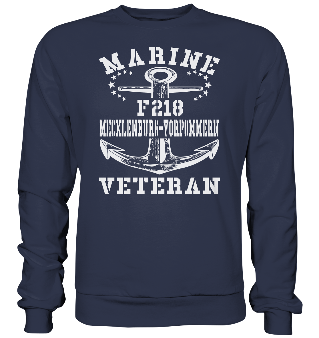 Fregatte F218 MECKLENBURG-VORPOMMERN Marine Veteran - Premium Sweatshirt