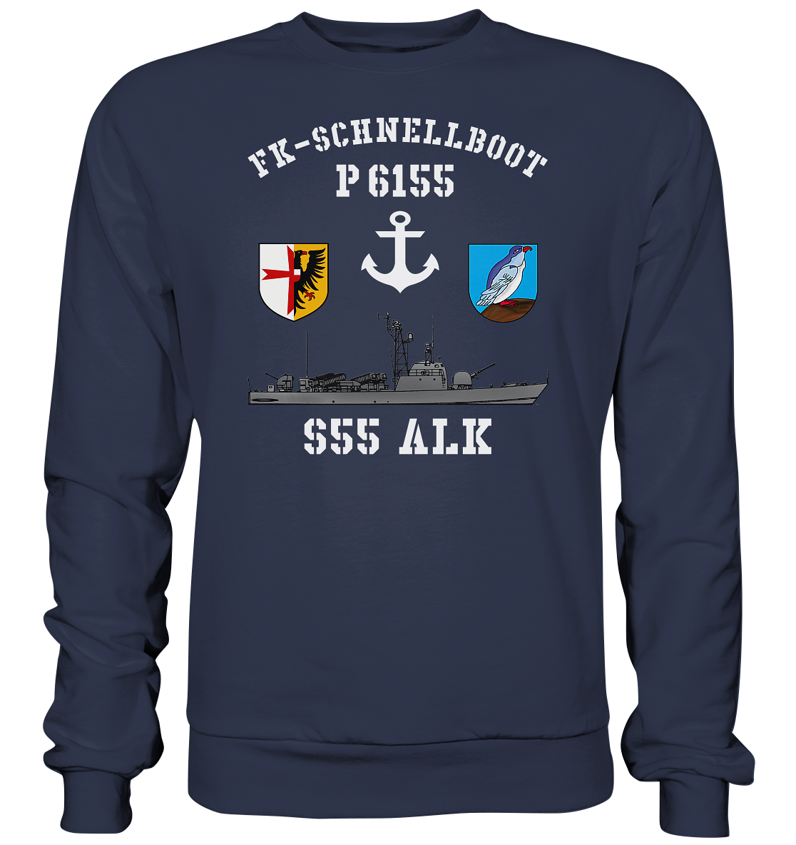 FK-Schnellboot P6155 ALK Anker - Premium Sweatshirt
