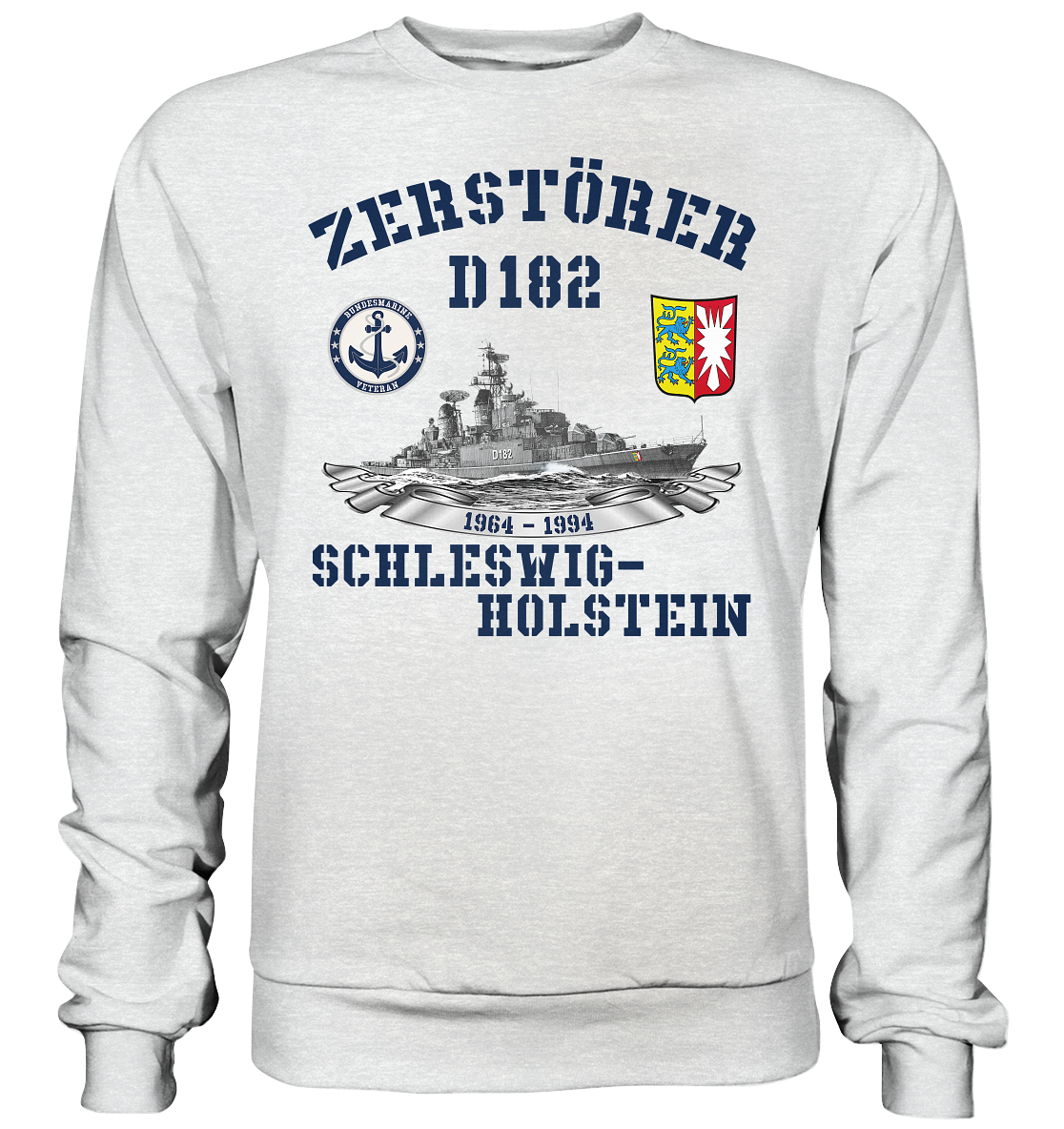 Zerstörer D182 SCHLESWIG-HOLSTEIN Bundesmarine Veteran - Premium Sweatshirt