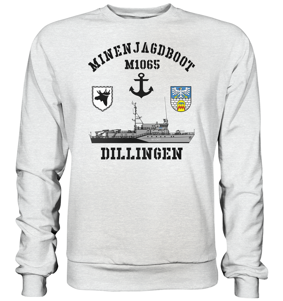Mij.-Boot M1065 DILLINGEN Anker 3.MSG - Premium Sweatshirt