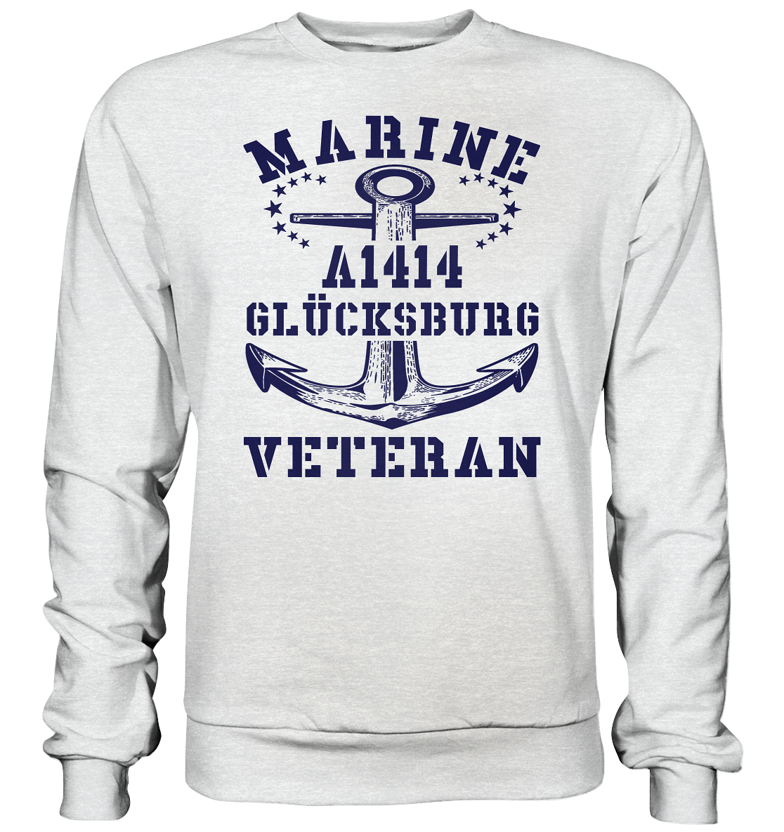Troßschiff A1414 GLÜCKSBURG Marine Veteran - Premium Sweatshirt