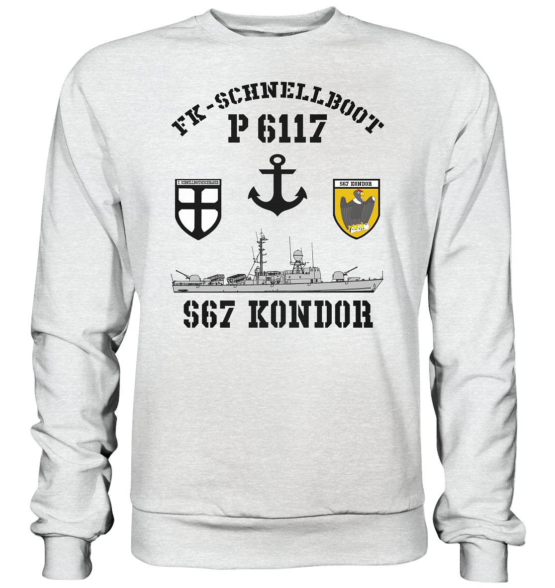 FK-Schnellboot P6117 KONDOR 7.SG Anker - Premium Sweatshirt