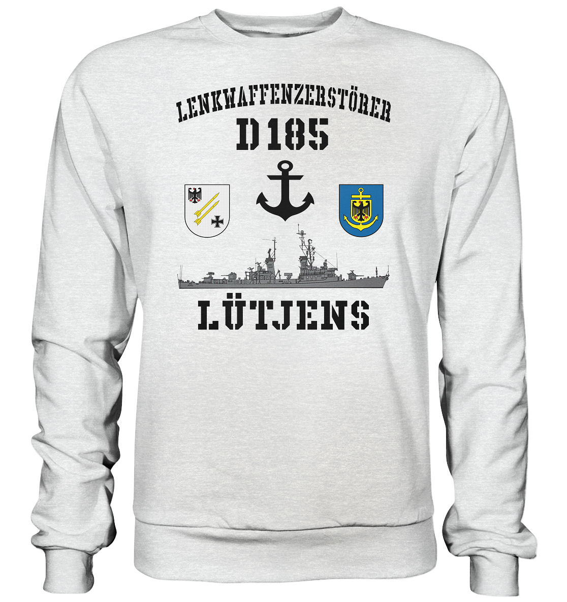 Lenkwaffenzerstörer D185 LÜTJENS Anker - Premium Sweatshirt