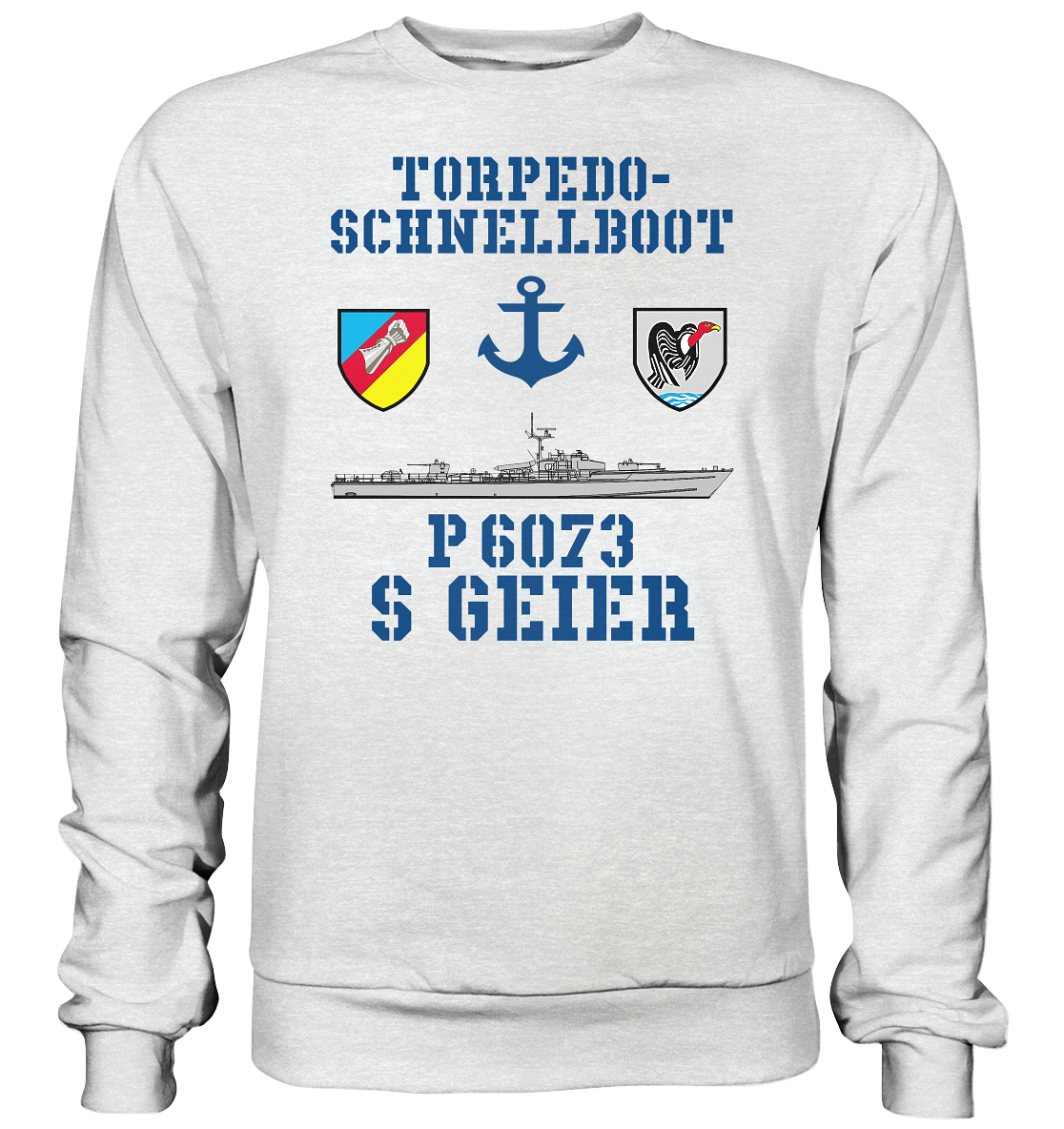 Torpedo-Schnellboot P6073 GEIER Anker - Premium Sweatshirt