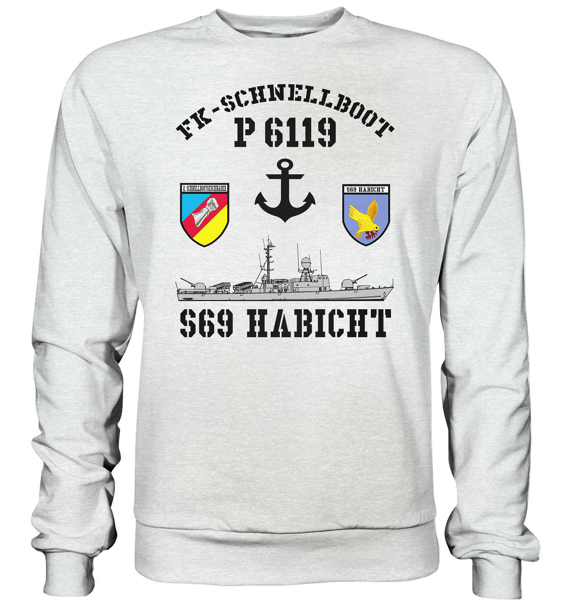FK-Schnellboot P6119 HABICHT 2.SG Anker  - Premium Sweatshirt