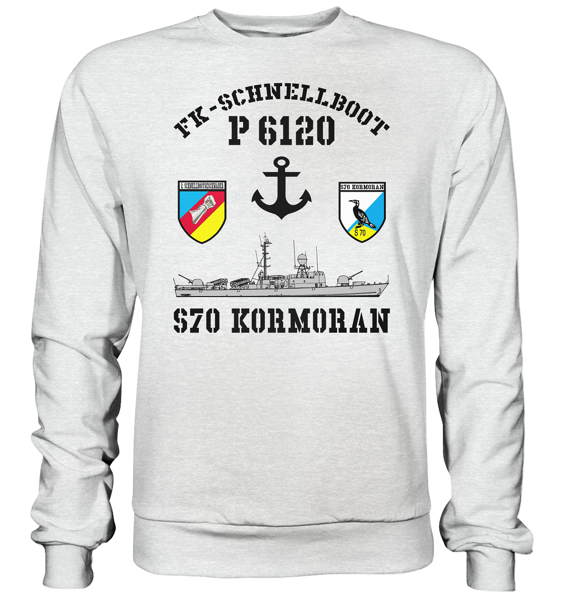 FK-Schnellboot P6120 KORMORAN 2.SG Anker - Premium Sweatshirt