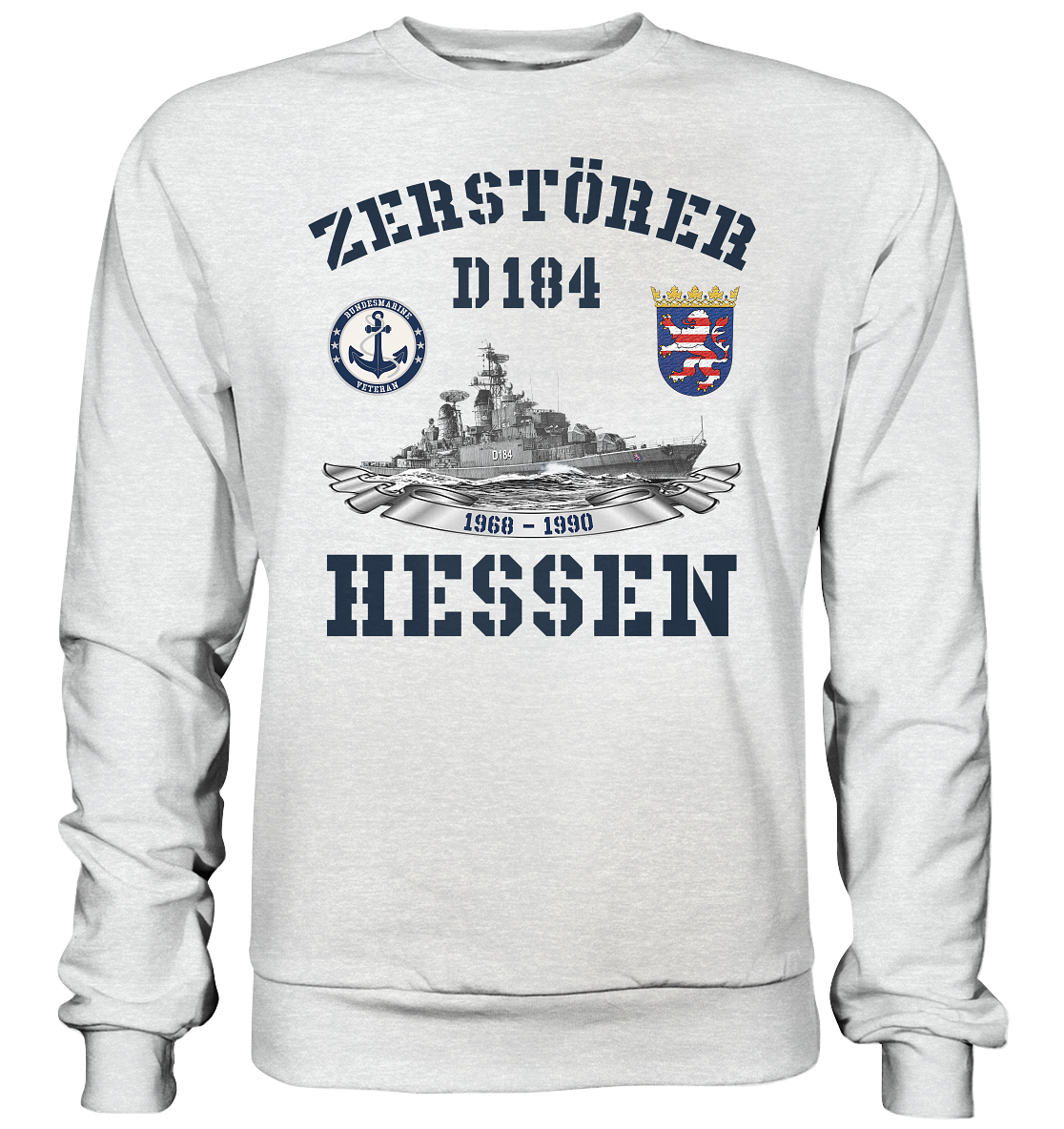 Zerstörer D184 HESSEN Bundesmarine Veteran - Premium Sweatshirt