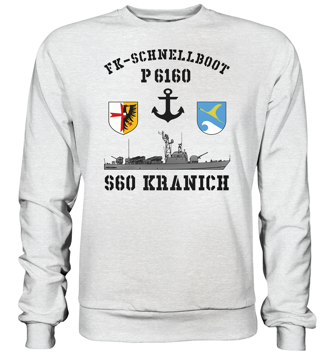 FK-Schnellboot P6160 KRANICH Anker - Premium Sweatshirt