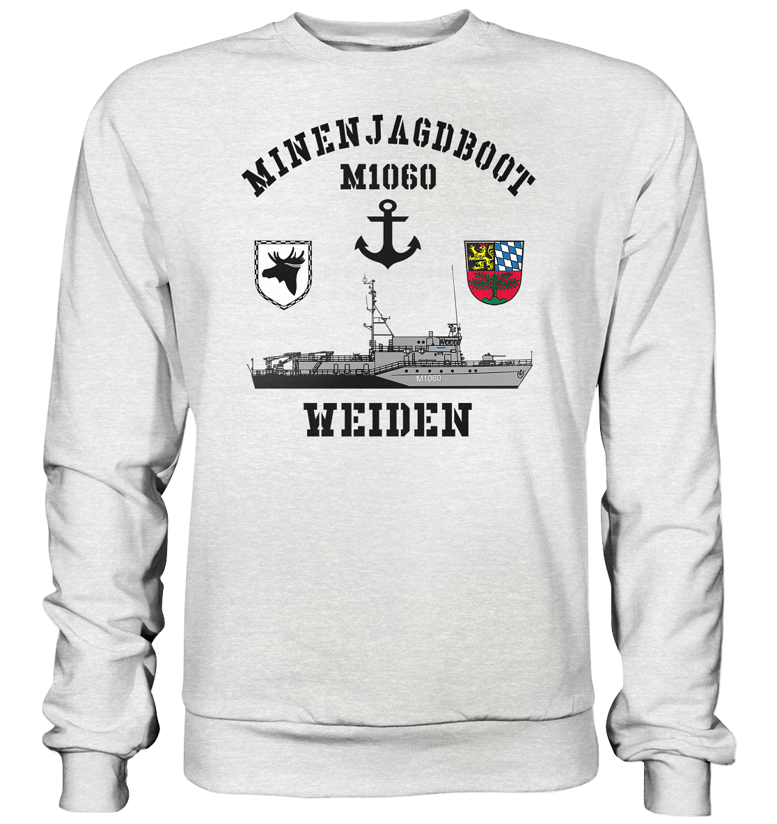Mij.-Boot M1060 WEIDEN Anker 3.MSG - Premium Sweatshirt