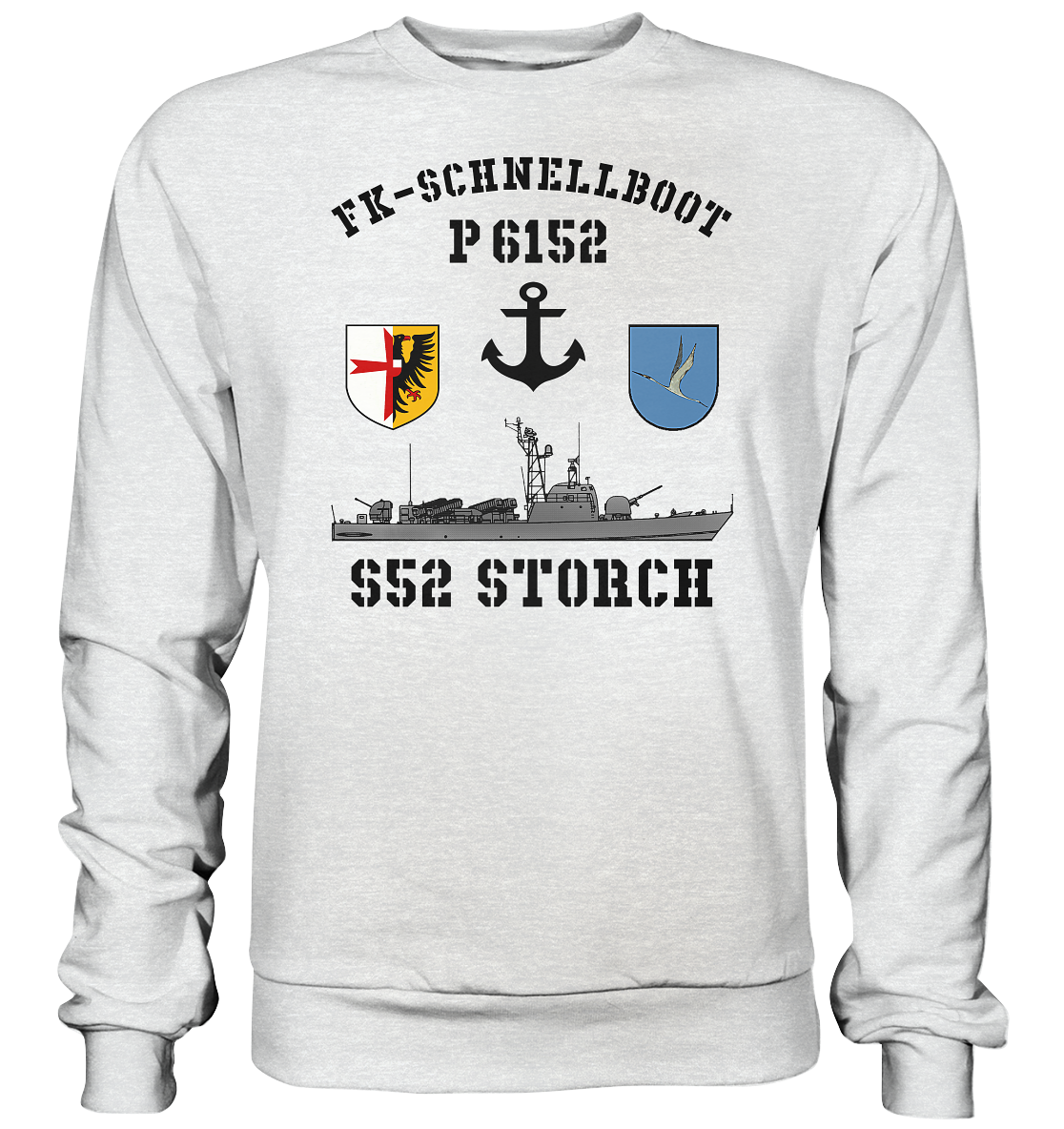 FK-Schnellboot P6152 STORCH Anker - Premium Sweatshirt