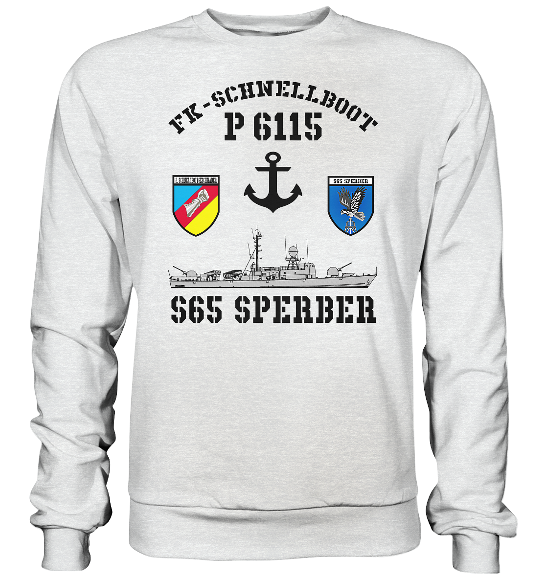 FK-Schnellboot P6115 SPERBER 2.SG Anker - Premium Sweatshirt