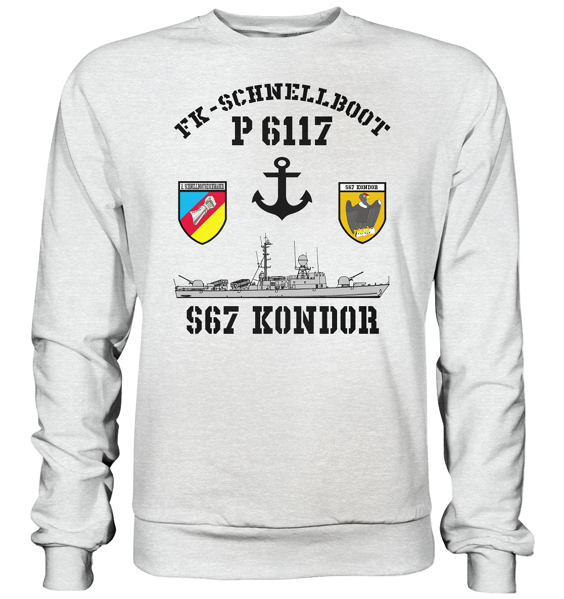 FK-Schnellboot P6117 KONDOR 2.SG Anker - Premium Sweatshirt
