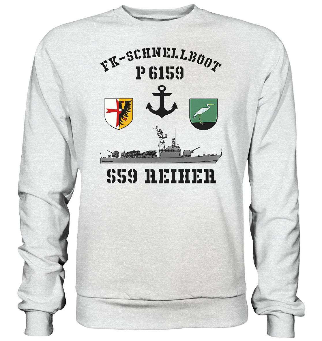 FK-Schnellboot P6159 REIHER Anker - Premium Sweatshirt