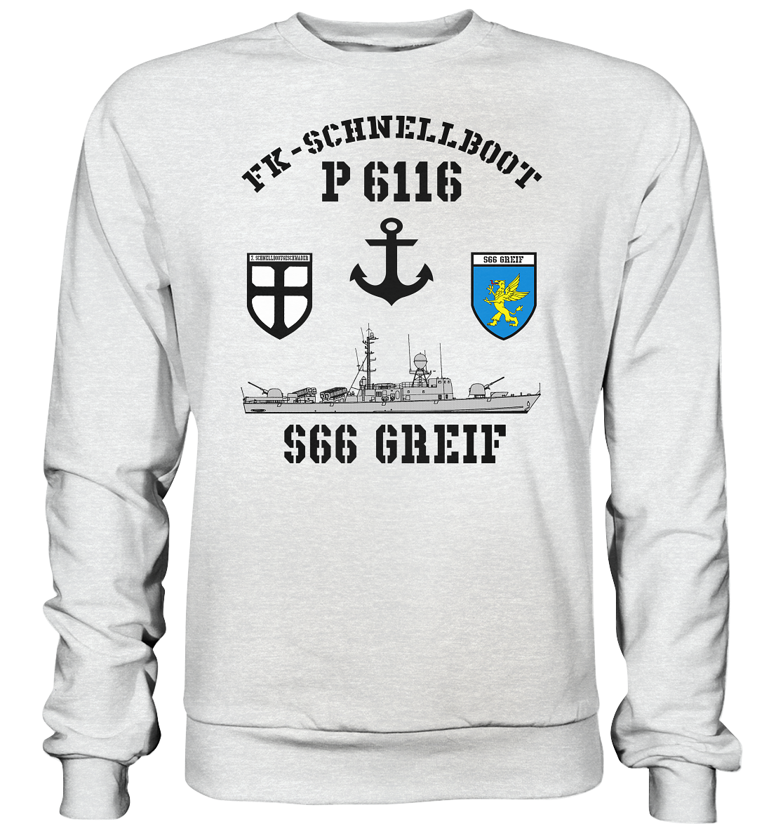 FK-Schnellboot P6116 GREIF 7.SG Anker - Premium Sweatshirt
