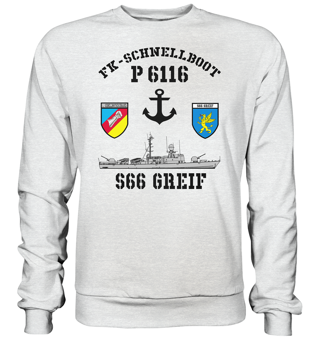 FK-Schnellboot P6116 GREIF 2.SG Anker  - Premium Sweatshirt