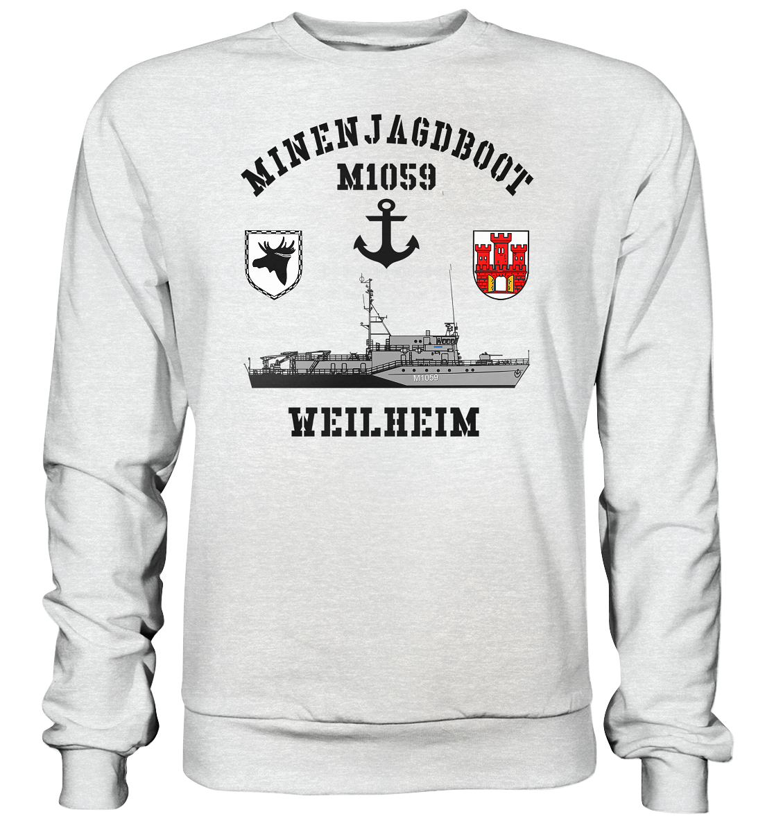 Mij.-Boot M1059 WEILHEIM Anker 3.MSG - Premium Sweatshirt