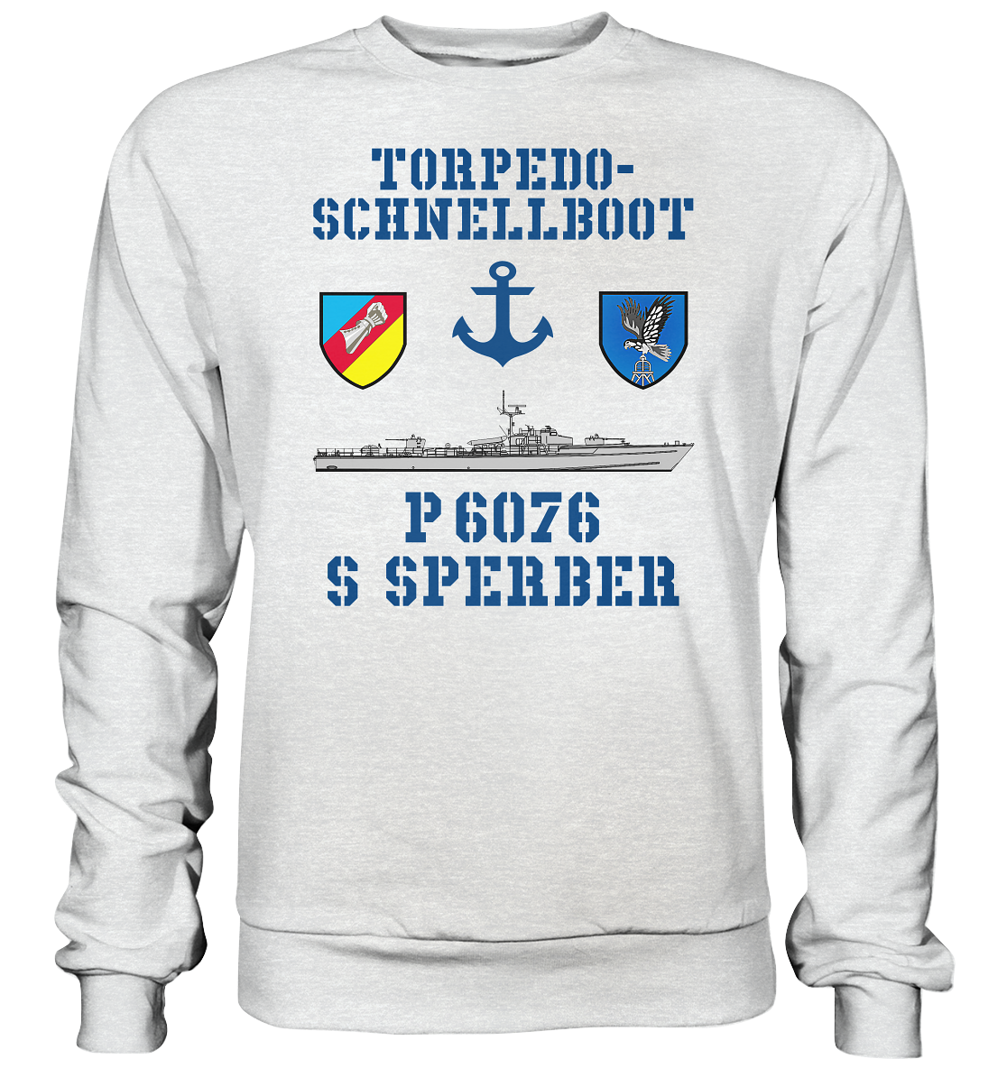 Torpedo-Schnellboot P6076 SPERBER Anker - Premium Sweatshirt