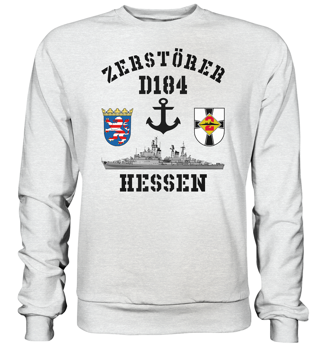 Zerstörer D184 HESSEN Anker - Premium Sweatshirt