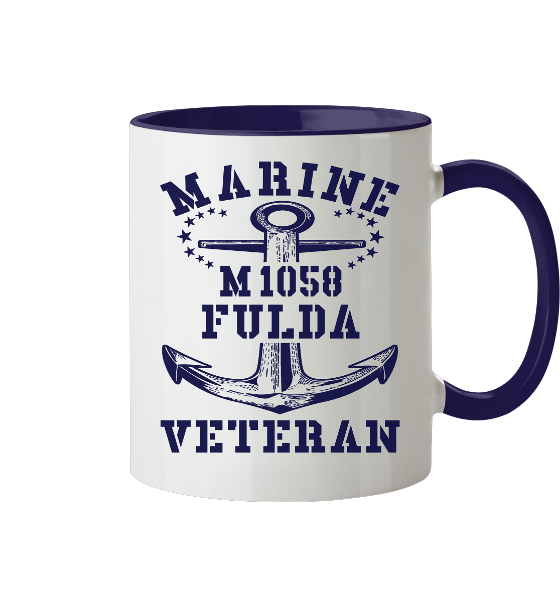Mij.-Boot M1058 FULDA Marine Veteran - Tasse zweifarbig