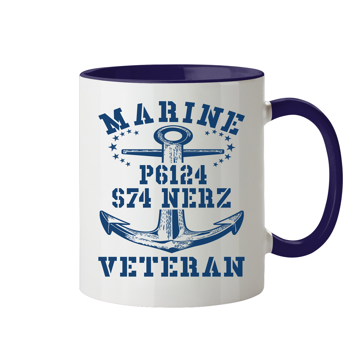 FK-Schnellboot P6124 NERZ Marine Veteran - Tasse zweifarbig