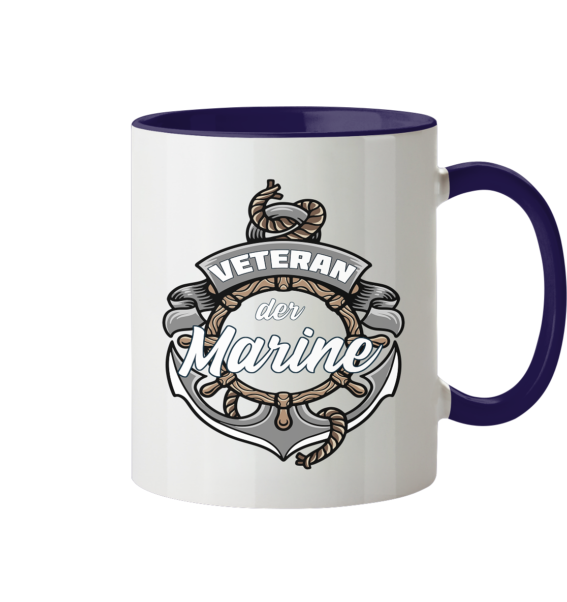 Veteran der Marine - Tasse zweifarbig