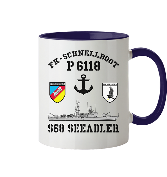 FK-Schnellboot P6118 SEEADLER 2.SG Anker  - Tasse zweifarbig