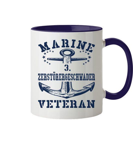 3. Zerstörergeschwader Marine Veteran - Tasse zweifarbig