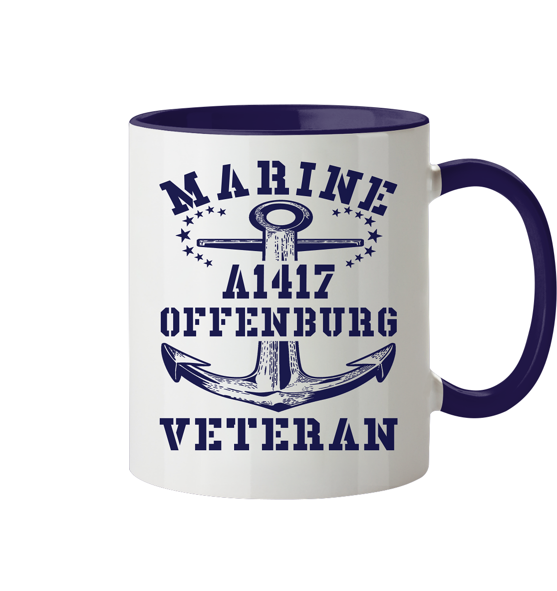 Troßschiff A1417 OFFENBURG Marine Veteran - Tasse zweifarbig