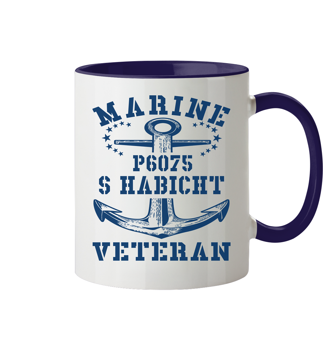 P6075 S HABICHT Marine Veteran - Tasse zweifarbig