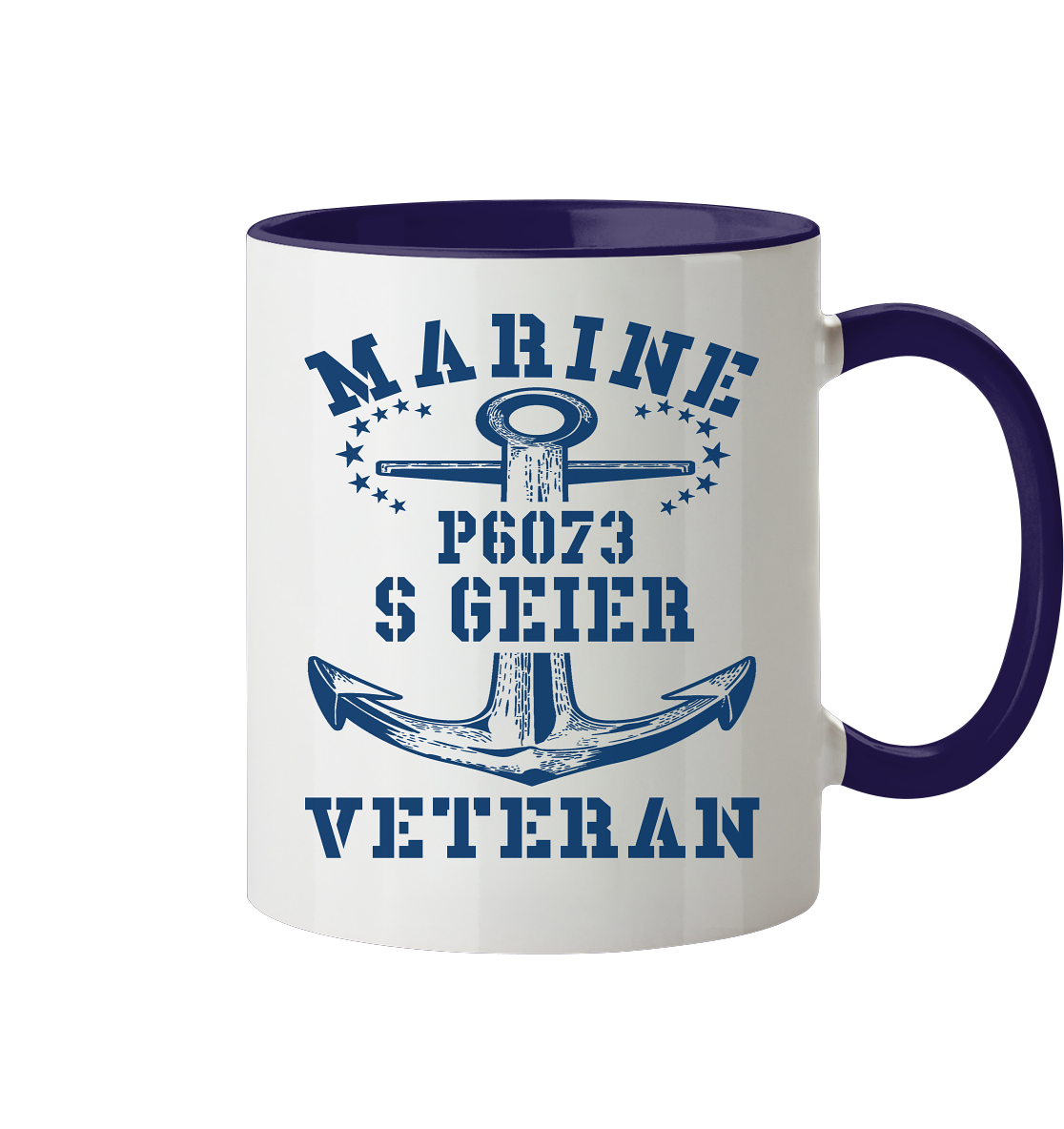 P6073 S GEIER Marine Veteran - Tasse zweifarbig