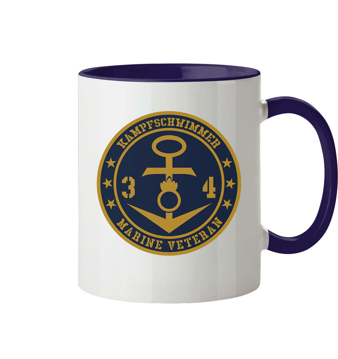Marine Veteran 34er KAMPFSCHWIMMER - Tasse zweifarbig