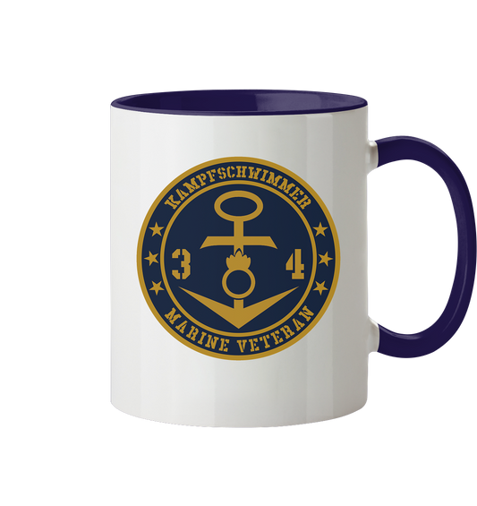 Marine Veteran 34er KAMPFSCHWIMMER - Tasse zweifarbig