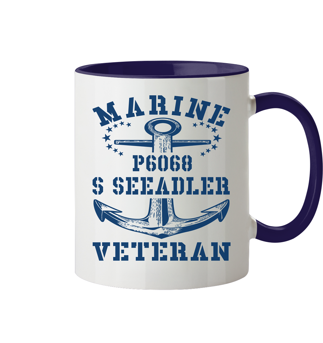 P6068 S SEEADLER Marine Veteran - Tasse zweifarbig