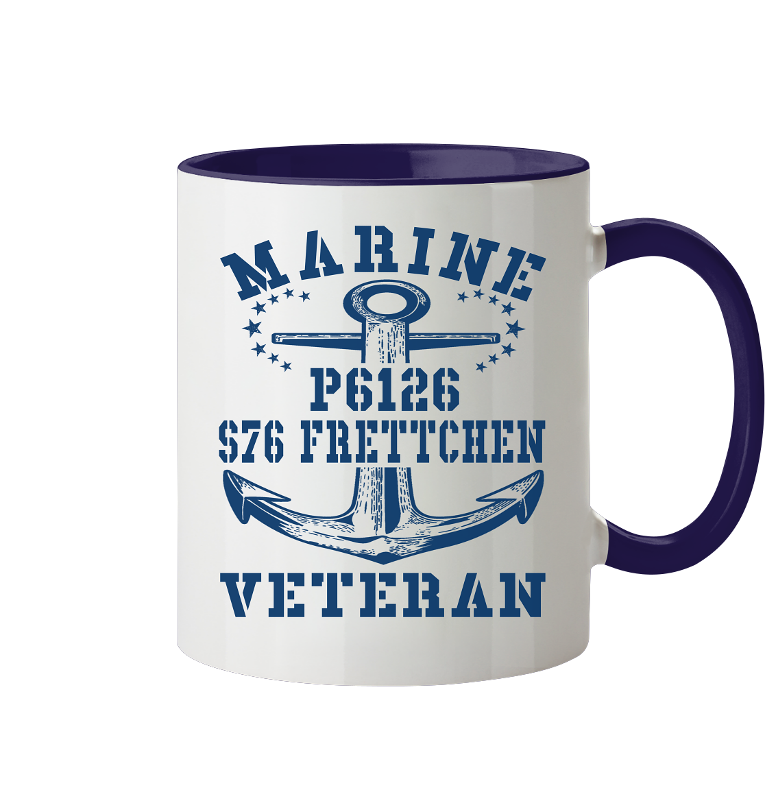 FK-Schnellboot P6126 FRETTCHEN Marine Veteran - Tasse zweifarbig