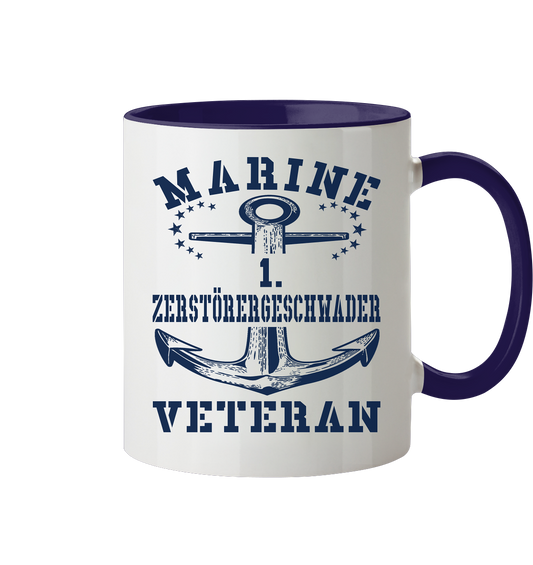 1. Zerstörergeschwader Marine Veteran - Tasse zweifarbig