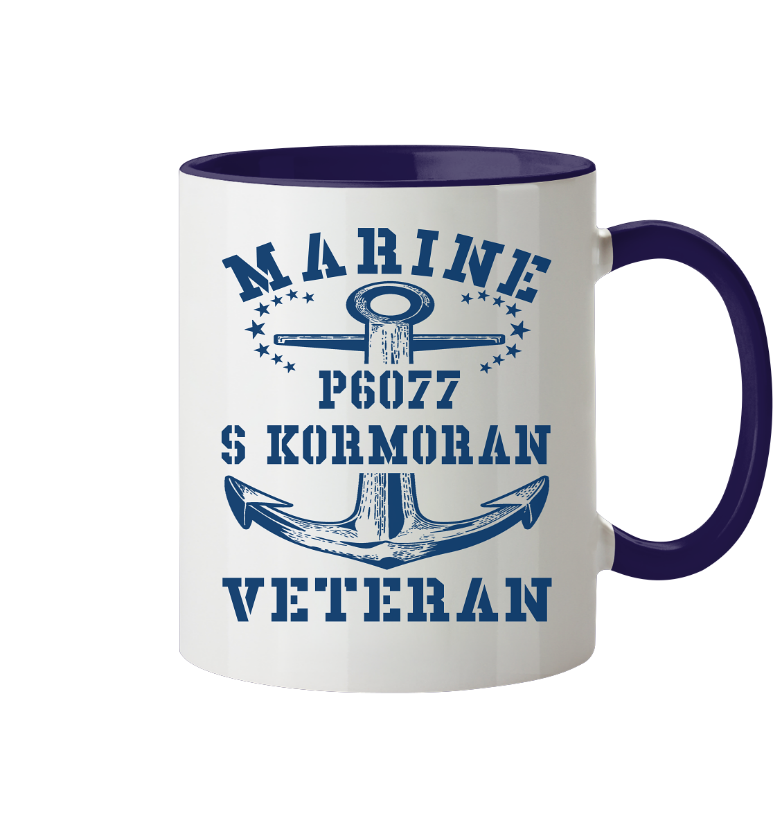 P6077 S KORMORAN Marine Veteran - Tasse zweifarbig