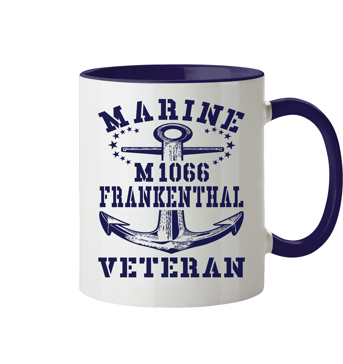 Mij.-Boot M1066 FRANKENTHAL Marine Veteran - Tasse zweifarbig